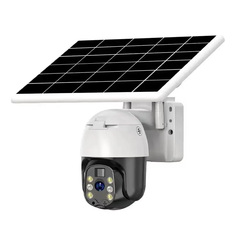 JideTech 3MP Wifi PIR Sensor Surveillance Camera Solar Energy Camera with 7.5 W Solar Panel 12000mAh Lithium Battery