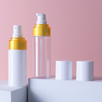 Bouteille pompe en plastique PET OEM 50/100 ml pour lotion, flacon pulvérisateur, vaporisateur de beauté, distributeur de sérum pour soins de la peau, flacon liquide, crème pour le visage