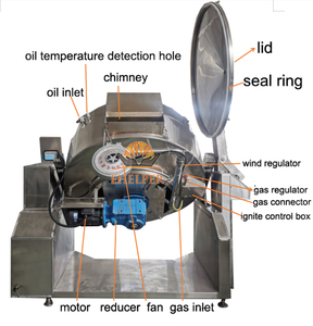 Quy mô lớn thực phẩm cho các nhà hàng sử dụng nhà 100-600l thép không gỉ nghiêng Ấm đun nước máy trộn mới thương mại thiết bị nhà bếp - Product Image 5