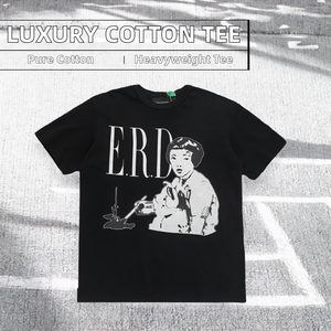 Camisetas de Moda de Algodón de Lujo para Hombre de Marcas Famosas 2026, con Logotipo Frontal Estampado por Sublimación, Estilo Chino, de Gran Gramaje - Product Image 2