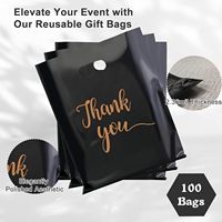 Sac de shopping en plastique personnalisé avec logo imprimé, sac de transport en plastique HDPE de haute qualité avec poignée découpée
