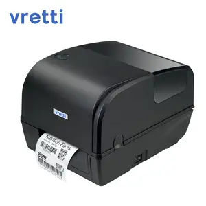 Industrial-grade 4-inch thermal transfer label printer has optional wireless connection.