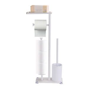 Portasciugamani <span class=keywords><strong>da</strong></span> Bagno Multifunzionale <span class=keywords><strong>in</strong></span> <span class=keywords><strong>Acciaio</strong></span> <span class=keywords><strong>Inox</strong></span>, <span class=keywords><strong>Porta</strong></span> Rotolo di <span class=keywords><strong>Carta</strong></span> <span class=keywords><strong>Igienica</strong></span> <span class=keywords><strong>da</strong></span> <span class=keywords><strong>Terra</strong></span> Resistente all'Umidità - Product Image 6