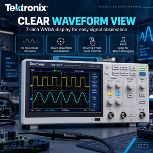 Osciloscopio Digital de Almacenamiento Tektronix TBS1072C, 70MHz, 1GS/s, 2 Canales, Pantalla WVGA de 7 Pulgadas, Resolución de 8 Bits, 1 Año de Garantía - Product Image 4