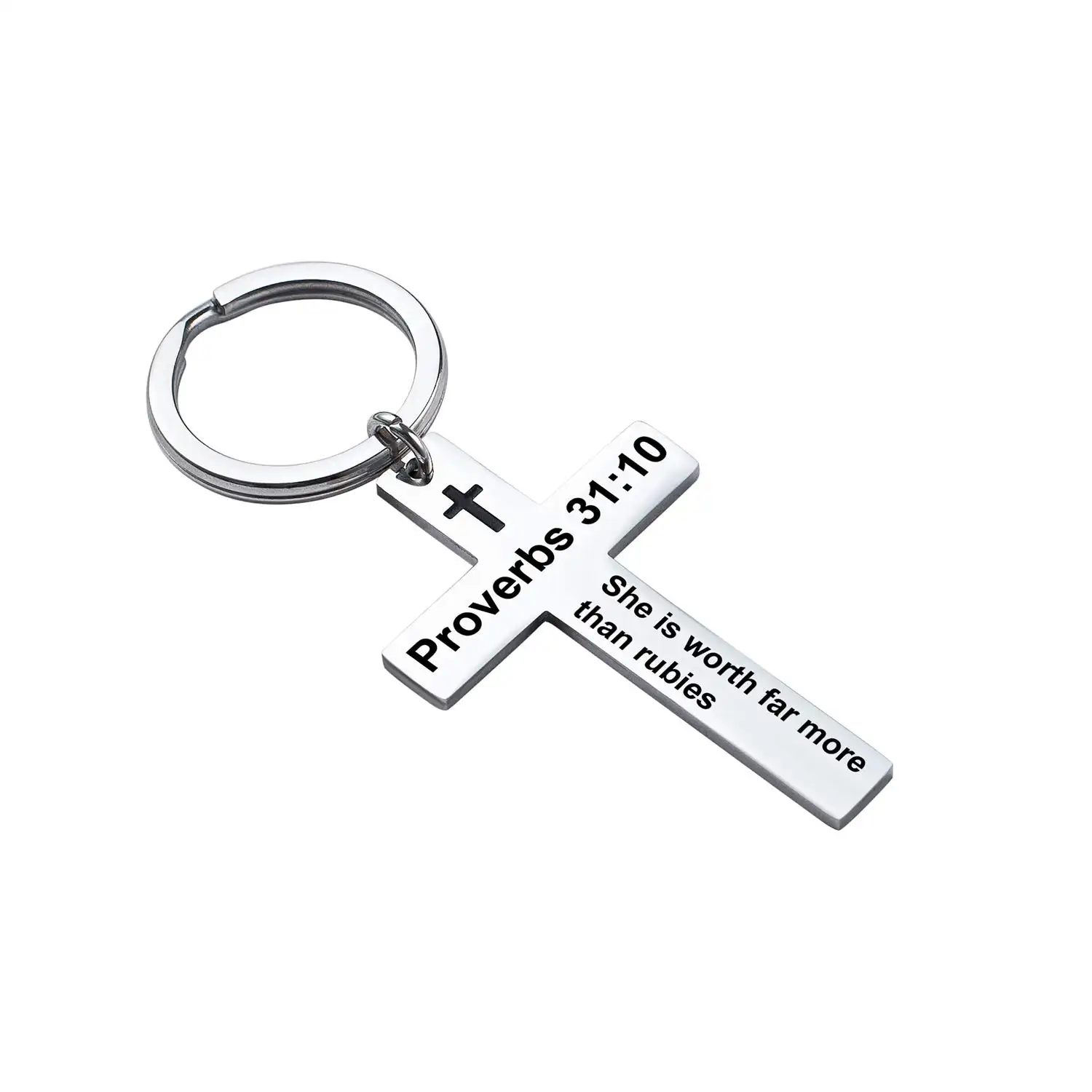 Custom Bible verse Keychain pattern Gift Courageous Joshua Scripture Customised Key ring Encouragement Pendant Jewelry