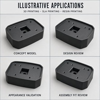Layanan Pencetakan 3D Kustom Resin ABS Bening/Kuning/Putih/Hitam Cetak SLA Cepat untuk Prototipe Produk dan Model