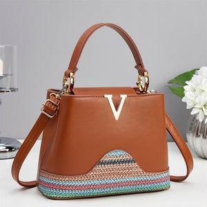 Bolsos de Mano de Lujo de Cuero PU de Alta Gama para Mujer, Bolsos Tote de Paja, Bolsos Bandolera - Product Image 6