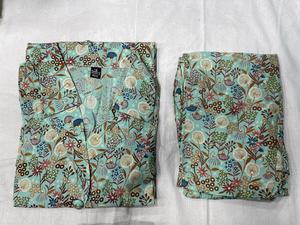 Venta al por mayor de suministro de fábrica estampado de seda con papel de aluminio hermoso juego de cordones con trabajo hecho a mano en el cuello de proveedor indio - Product Image 6