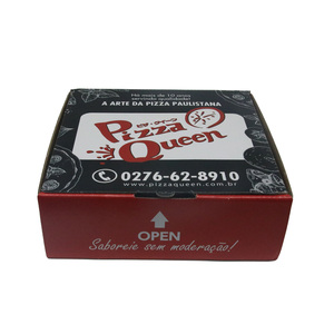 Square round 12 16 inch pizza box corrugated pizza box custom black pizza box