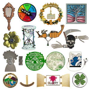 Wholesale High Quality Souvenir Custom Logo Metal Hard Enamel Badge Fashion Jersey Decorative Lapel Pins for Clothes