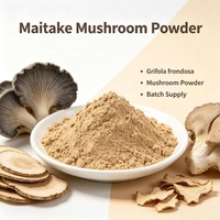 Poudre de champignon Maitake de qualité alimentaire naturelle, Grifola Frondosa, extrait à l'eau, emballage en fût, pour soutenir l'immunité