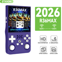 Console de jeu portable R36 Max 64 Go 15000 jeux écran 4 pouces lecteur de jeu portable rétro classique Consoles de jeux vidéo
