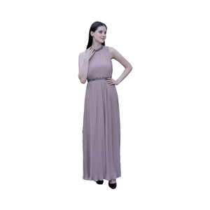 Robe longue perlée à la main pour femmes à point fin de haute qualité avec style de robe longue de travail de perles brillantes pour un événement spécial et une utilisation pour un dîner - Product Image 3