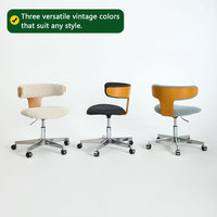 Chaise de bureau ergonomique moderne réglable en hauteur avec support lombaire, chaise de bureau pour ordinateur, chaise pour bureau et salon