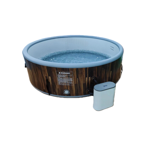 Bain à remous <span class=keywords><strong>gonflable</strong></span> rond d'usine d'origine avec couture à points de chute, <span class=keywords><strong>pour</strong></span> 2 à 6 personnes, avec <span class=keywords><strong>pompe</strong></span> de filtration - Product Image 2