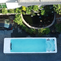 Proveedor de Fábrica de Grandes Bañeras de Hidromasaje Acrílicas, Piscina de Spa con Sistema de Hidromasaje para 8 Personas