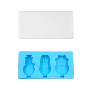 Thân Thiện Với Môi Cấp Thực Phẩm Silicone Cube Khuôn Dễ Thương Trái Cây Động Vật Popsicle Maker Cha-Con DIY Khỏe Mạnh Kem Khuôn Bóng Bourbon - Product Image 6