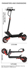 สกู๊ตเตอร์ไฟฟ้ากำลังสูง 1600W สำหรับผู้ใหญ่ ระยะทางไกล พับได้ พร้อมระบบกันสะเทือนคู่และยางแบบพกพา WHLTY-11 มอเตอร์ทรงพลัง 1600W - Product Image 3