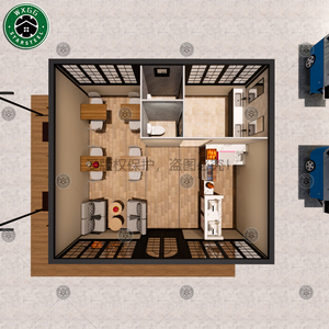 Casa Comercial Prefabricada de Acero Ligero con Alto Aislamiento, Cabina Modular Anticorrosión para Negocios de Pastelería al Aire Libre - Product Image 6