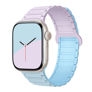 <span class=keywords><strong>Correa</strong></span> Magnética de Silicona para <span class=keywords><strong>Apple</strong></span> <span class=keywords><strong>Watch</strong></span> Ultra 3 2 49mm 46mm 45mm 44mm 42mm 41mm 40mm, <span class=keywords><strong>Compatible</strong></span> con iWatch Series 11 10 9 8 7 6 5 SE3 - Product Image 6