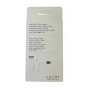 PD 20W 35W <b>Adapter</b> <b>USB</b>-C PD Fast Charger Type C <b>to</b> Type C Cable Set with Manual with Box for iphone 17 US UK EU AU <b>Plug</b> - Product Image 3