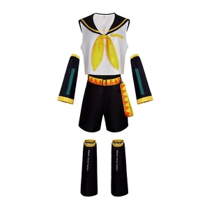 ชุดคอสเพลย์ <span class=keywords><strong>Rin</strong></span> <span class=keywords><strong>Len</strong></span> ชุดเครื่องแบบกะลาสี Kagamine JK วิกผมสีเหลืองสำหรับงานปาร์ตี้ฮาโลวีน - Product Image 4