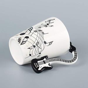 Seaygift Top Quality New Fashion Handmade Ceramic <strong>Cool</strong> Music Guitar 3D Handle Coffee <strong>Mug</strong> for Creative Novelty Gifts - Product Image 5