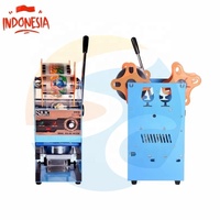 Machine à sceller les gobelets électriques 95 mm pour thé au lait Boba, scelleuse de gobelets en papier et plastique, prix de gros, Indonésie