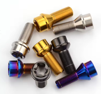 Baut Roda Titanium Alloy Penjualan Langsung Pabrik Kepala Torx Kelas 4.8 & 6.8 Finishing Polos