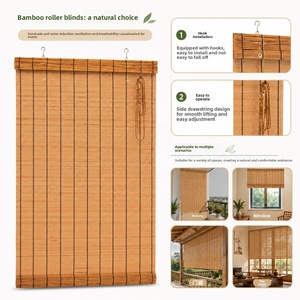Tende a Rullo in Bambù Personalizzate con Stampa Integrata, Tende Romane ZHENYE ZY038, Protezione Solare, Decorazione Casa, Vendita all'Ingrosso del Produttore - Product Image 4