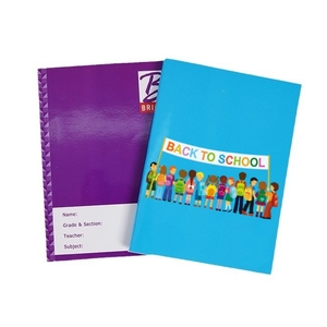 Cahier de composition pour les élèves des écoles personnalisé Design vert noir rouge marbre Style mathématiques musique école - Product Image 4