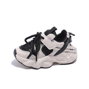 Детские кроссовки на шнуровке, весна <span class=keywords><strong>2026</strong></span>, новые, сетчатые, дышащие, легкие, нескользящие, для малышей, для мальчиков и девочек, массивные - Product Image 1