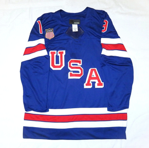 Maillot de Hockey Équipe USA 2026 Brodé en Gros # 86 <span class=keywords><strong>J</strong></span>.Hughes Connor Hellebuyck Matthew Tkachuk Larkin Cousu Prêt à être expédié - Product Image 2