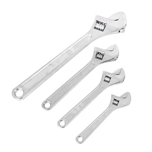 Clé à molette réglable en gros à ouverture large 6 8 10 12 15 18 pouces en acier au carbone 45 chromé, conception à couple élevé, outil de réparation - Product Image 1