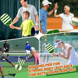 Juego de Palas de Pickleball Premium Aprobado por la USAPA, 4 Pelotas sin Bordes, Bolsa de Transporte, Regalo <span class=keywords><strong>para</strong></span> Mujeres, Hombres y <span class=keywords><strong>Jugadores</strong></span> Profesionales - Product Image 6