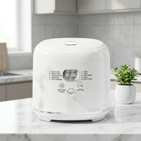 Cuisinière à riz électrique de luxe en acier inoxydable 5L, cuve intérieure antiadhésive, appareil électroménager multifonction automatique