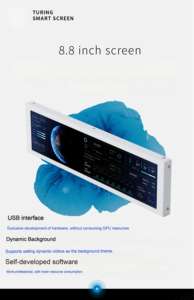 <span class=keywords><strong>Écran</strong></span> intelligent TURZX 8.8 pouces avec sortie vidéo HD 1920X480 Module d'affichage USB Type C LCM Modules LCD à <span class=keywords><strong>écran</strong></span> étendu - Product Image 3