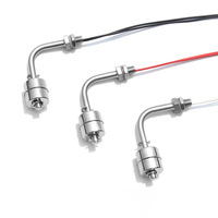 Interrupteur de niveau à flotteur à angle droit, filetage mâle M10×1.0, 1A 70W 230VAC, montage vertical, capteur de niveau de liquide haute température