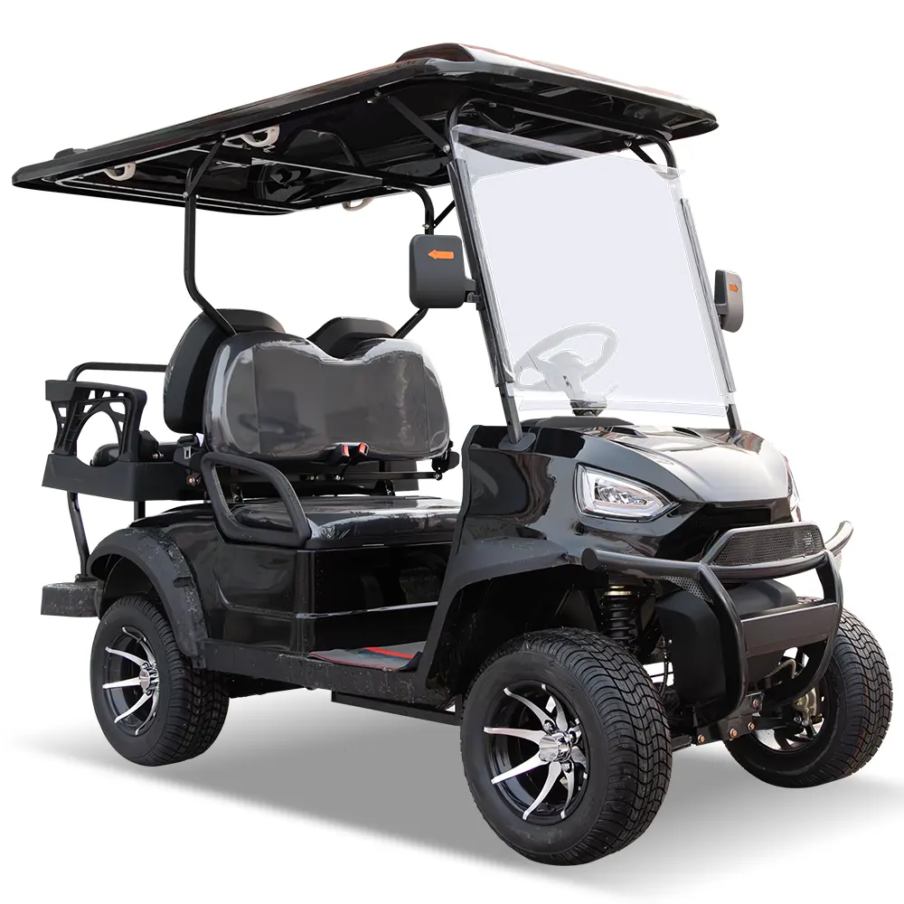 Voiturettes de golf électriques 4 places, 4 roues motrices, prix de gros, voiturettes de golf électriques avec voiturette club car buggy