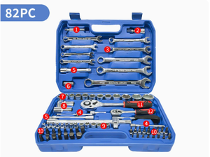 Juego de herramientas de 108 piezas con llave de trinquete, juego de herramientas de emergencia de 94 piezas, caja de herramientas para reparación de automóviles - Product Image 4