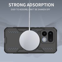 Étui de téléphone de luxe élégant antichoc avec protection renforcée, compatible avec la charge sans fil, en TPU+PC, anti-chute pour Realme 16 Pro