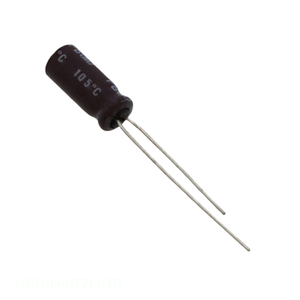 Distribuidor Autorizado, Condensador de Aluminio de 4.7 uF UPB1H4R7MDD, 4.7UF 20% 50V, Tipo TH Radial - Product Image 1