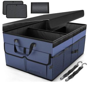 Free Sample <b>Car</b> Storage <b>Organizer</b> Tool Bag Collapsible Multi Compartment SUV Trunk <b>Organizer</b> Non Slip Adjustable Securing - Product Image 1
