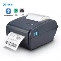 Imprimante portable pour étiquettes thermiques 4x6, impression de code barres, dents bleues