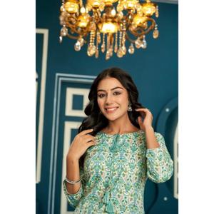 Conjunto de Pantalón de algodón Kurtis hecho a mano de nuevo diseño para mujer disponible a precio mayorista - Product Image 3