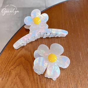 กิ๊บติดผมอะซิเตทลายดอกไม้ ทำมือ สไตล์ญี่ปุ่น<span class=keywords><strong>เกาหลี</strong></span> สวยหรู ใช้ได้ทุกวัน สำหรับงานปาร์ตี้ ติดผมทรงบัน - Product Image 5