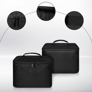 Cosmetic <b>Box</b> Medium Nylon Zipper Portable Cosmetic Bag With Soft Handle For Travel <b>Makeup</b> Storage - Product Image 2
