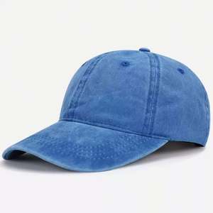 Gorras de Béisbol al por Mayor, Color Sólido, Sin Estructura, de Poliéster/Algodón, Estilo Dad Hat, 6 Paneles, Lavadas, Desgastadas, con Logotipo Personalizado para Negocios - Product Image 4