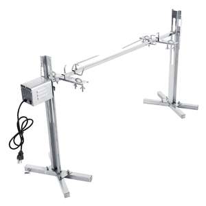Kit de rôtisserie en acier inoxydable 15W, <span class=keywords><strong>moteur</strong></span> électrique, prise US, résistant à la corrosion et à la chaleur, <span class=keywords><strong>broche</strong></span> <span class=keywords><strong>pour</strong></span> <span class=keywords><strong>barbecue</strong></span> au charbon de bois - Product Image 1