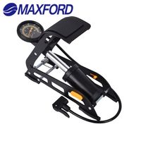 Pompe à pied portable personnalisable MAXFORD avec affichage de manomètre 160 PSI pour vélos